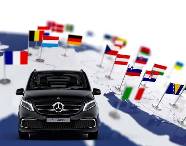 التوصيل إلى جميع المدن الأوروبية